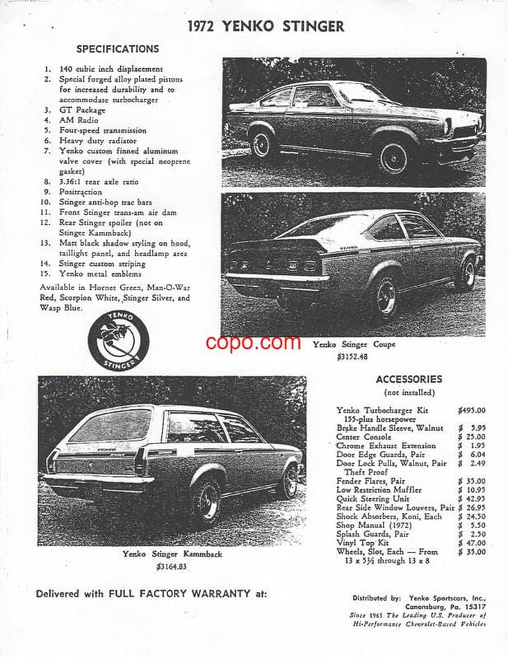 Yenko Stinger Vegas - YENKO STINGER ARCHIVES COPO.COM Yenko Stinger Vegas - YENKO STINGER ARCHIVES COPO.COM